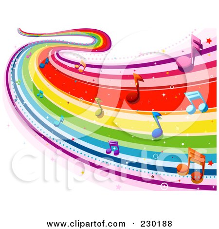 music note wallpaper. cuba, Rainbow+music+notes+