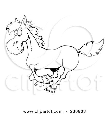 Horse Coloring Sheets on Royalty Free  Rf  Galloping Horse Clipart  Illustrations  Vector
