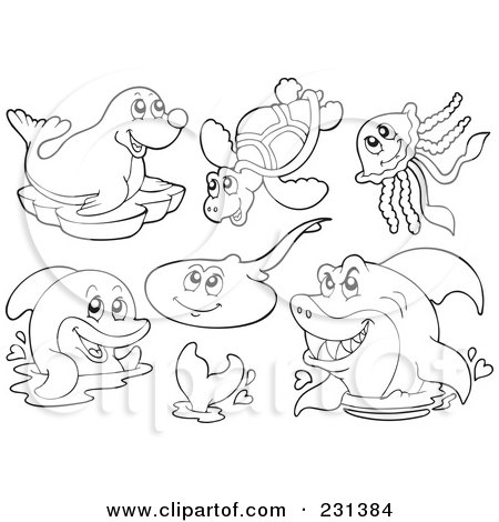 Free Coloring Sheets on Free  Rf  Clipart Illustration Of A Digital Collage Of Coloring Page