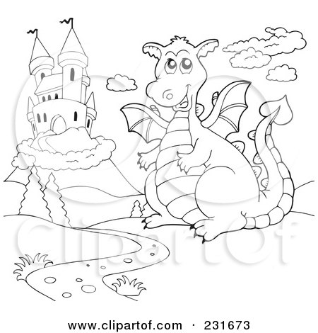 Dragon Coloring Pages on Fun Dragon Coloring Pages And Sheets     Pictures With Knights And