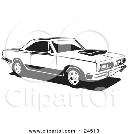 Cars Coloring on Barracuda  A Muscle Car By Plymouth  In Black And White By David Rey