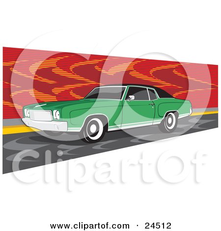  Walls on 1970 Chevrolet Monte Carlo Muscle Car With White Wall     By David Rey
