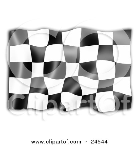Sports Fantasy Auto Racing on Black And White Auto Racing Checkered Flag  Symbolizing The End Of A
