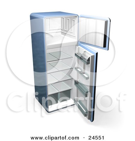 24551-Clipart-Illustration-Of-A-Blue-Refrigerator-With-Open-Doors-Showing-An-Empty-Freezer-And-Cooling-Section.jpg