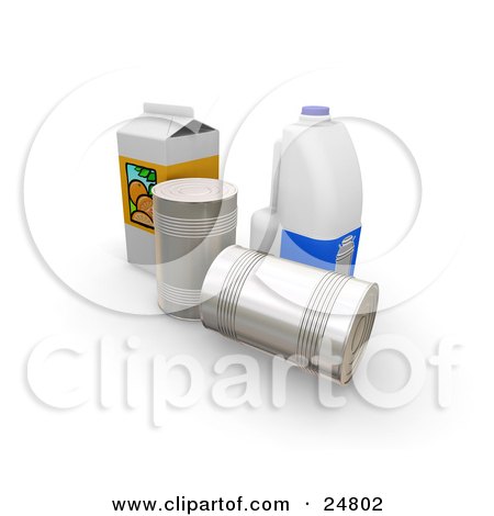 3d Teeny Person With A Milk Carton - 2 Posters, Art Prints - Interior Wall 