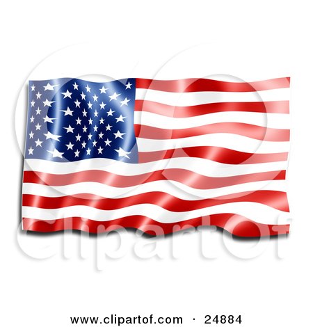 Draping American Flag