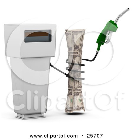 gas pump nozzle vector. Gasoline Pump With A Green
