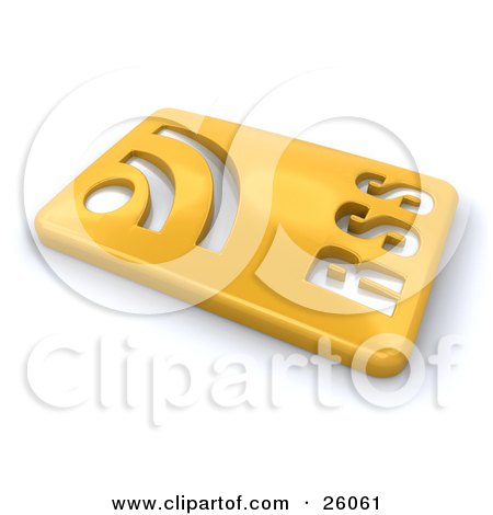 Blog Backgrounds on Clipart Illustration Of A Golden Rectangular Rss Blog Button
