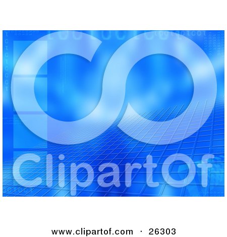 Background  Website on Clipart Illustration Of A Blue Website Background With Blank Squares