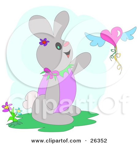happy bunny posters. Happy Bunny Rabbit By Flowers,