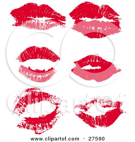 http://images.clipartof.com/small/27590-Clipart-Illustration-Of-A-Collection-Of-Red-Lipstick-Kisses-From-A-Woman-On-A-White-Background.jpg