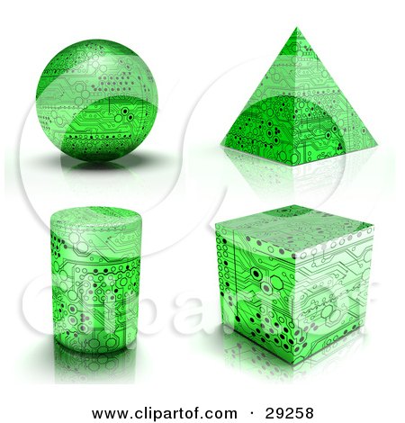 3d Shapes Pyramid. Pyramid, Cylinder And Cube