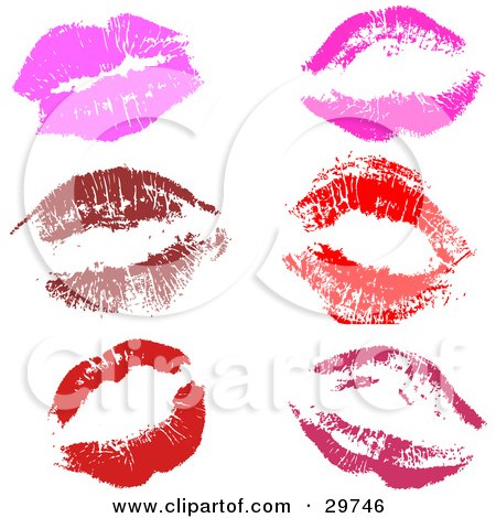 Sexy Backgrounds on Deep Red Red And Purple Sexy Lipstick Kisses On A White Background Jpg