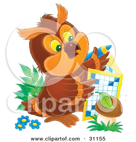 Crossword Puzzles on Of A Smart Brown Owl On