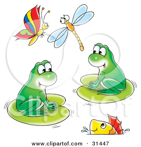 cute frog clipart