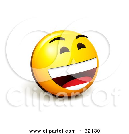laughing face clip art. Expressive Yellow Smiley Face