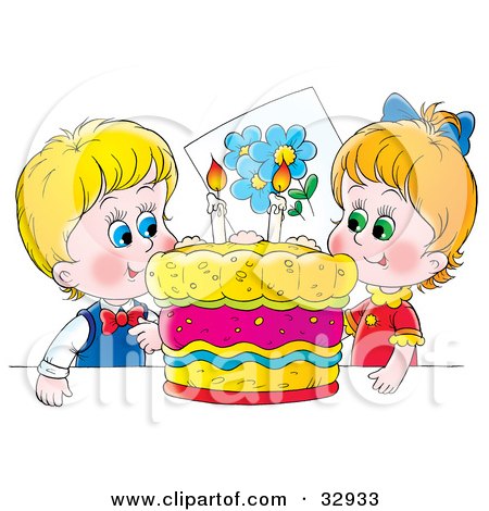 32933-Clipart-Illustration-Of-A-Happy-Boy-And-Girl-Twins-Smiling-While-Preparing-To-Blow-Out-Candles-On-Their-Birthday-Cake.jpg