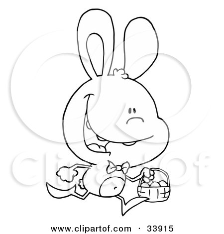 easter eggs in a basket coloring pages. Easter Eggs In A Basket
