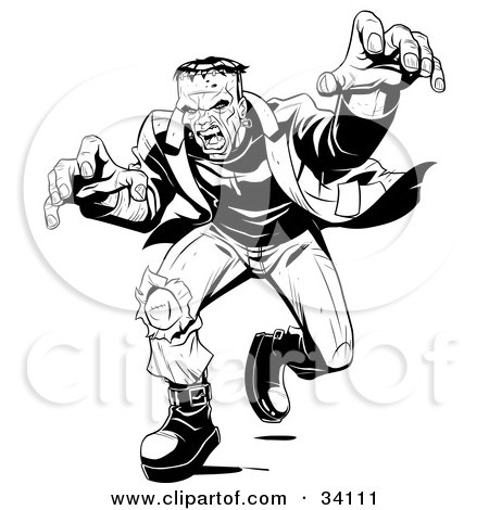 34111-Clipart-Illustration-Of-Angry-Frankenstein-Lunging-Forward-To-Attack-His-Massive-Hands-Extended-Towards-The-Viewer.jpg