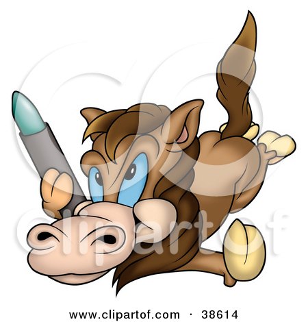crayon clipart. Clipart Illustration of a