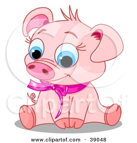 Cartoon Girl Pig