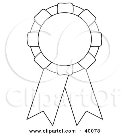 Prize Ribbon Clipart. Clipart Illustration of a