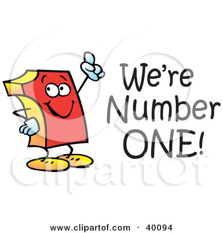 40094-Clipart-Illustration-Of-A-Red-Number-One-With-Were-Number-One-Text.jpg
