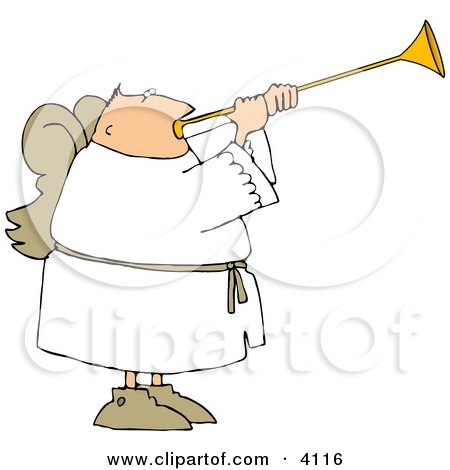 Blowing A Trumpet