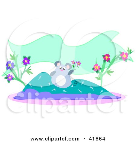 flowers mouse