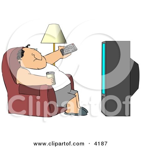 4187-Man-Sitting-On-A-Couch-Channel-Surfing-The-TV-And-Drinking-Beer-Clipart.jpg