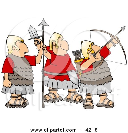 Cartoon Roman Army