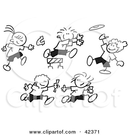children running race
