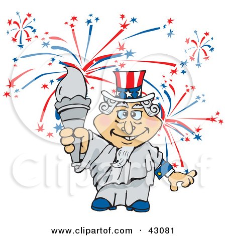 fireworks clipart gif. Clipart Illustration of an