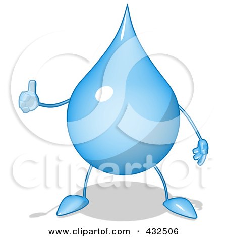 432506-Royalty-Free-RF-Clipart-Illustration-Of-A-Water-Droplet-Cartoon-Character-Holding-A-Thumb-Up-Pose-1.jpg
