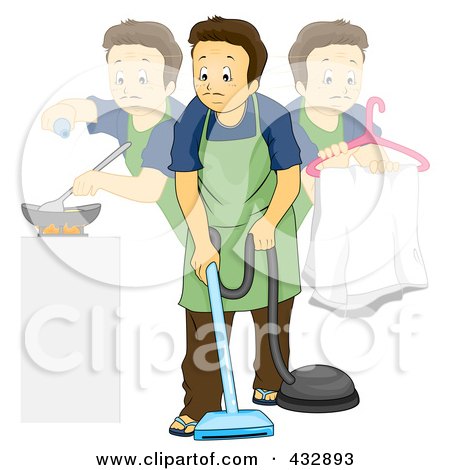 Designhouse Software on Stay At Home Dad Doing Multiple Chores By Bnp Design Studio  432893