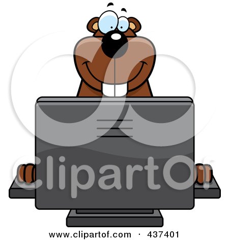 437401-Royalty-Free-RF-Clipart-Illustration-Of-A-Happy-Gopher-Using-A-Desktop-Computer.jpg