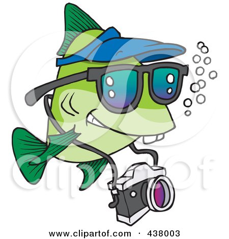 Cartoon Swimming Fish