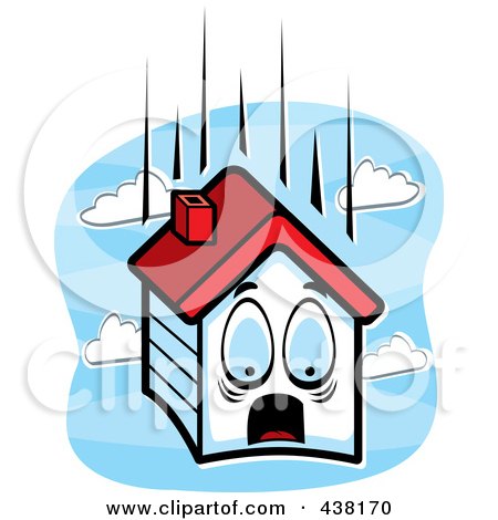 Free House Design Software on Royalty Free  Rf  Clipart Illustration Of A Scared House Falling Over