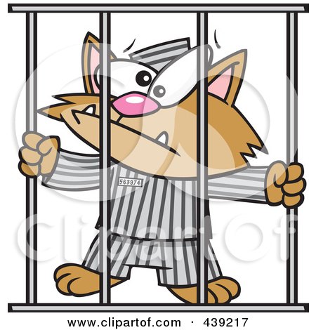 kitty cat cartoon pictures. Cartoon Prisoner Cat