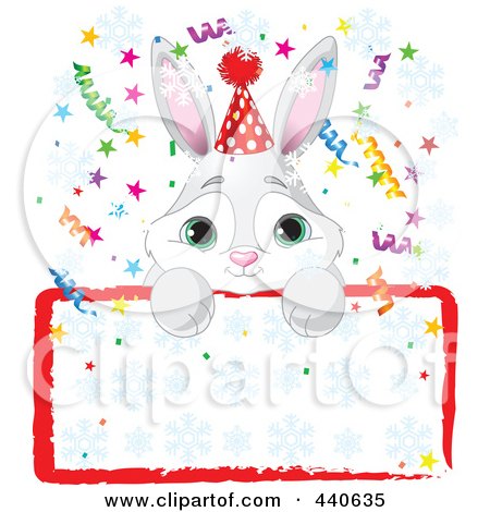 Free Birthday Party Invitations on Royalty Free  Rf  Clip Art Illustration Of A Cute Bunny Birthday Party