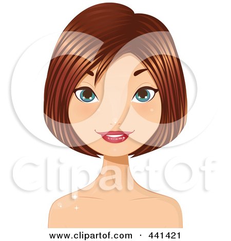 hairstyle clip art. (RF) Hairstyle Clipart