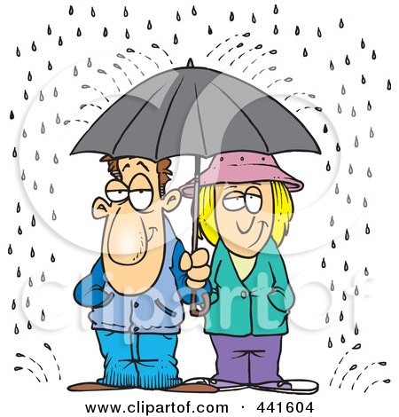 Cartoon Rain Storm