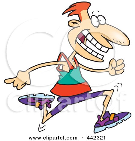 runner clip art. Royalty-free clipart picture