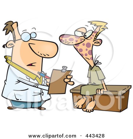 Royalty-Free (RF) Clip Art Illustration of a Cartoon Doctor With A