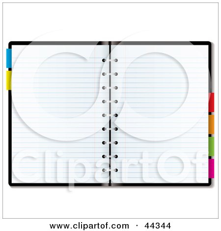 Print quality royalty-free clipart illustrations of an blank paper in an 