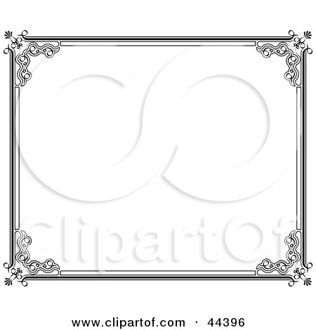 Black History Coloring Pages on Illustration Of A Horizontal Black And White Frame Border By Frisko