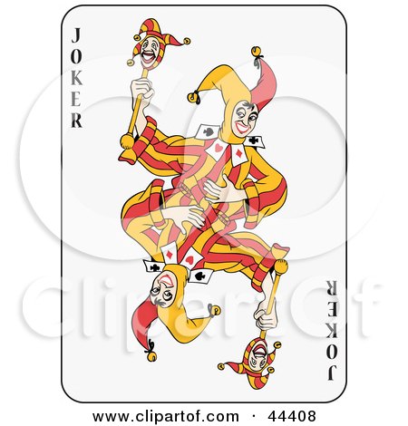  (RF) Clipart Illustration of a Digital Collage Of Jack Playing Cards - 2