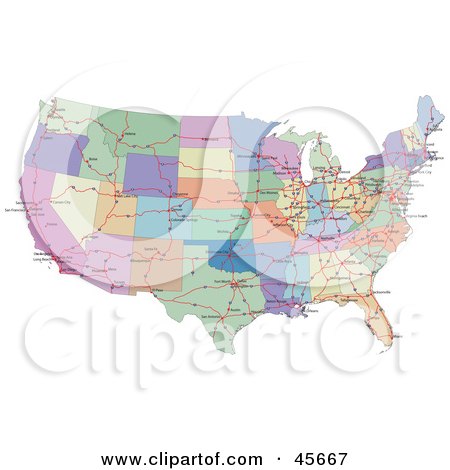 Free Usa Map Geography