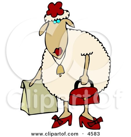 4583-Anthropomorphic-Female-Sheep-Ewe-Shopping-Clipart.jpg