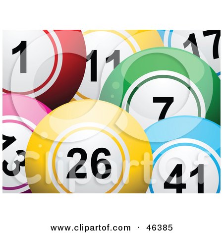 Free Vector Europe on Royalty Free Vector Clip Art Illustration Of 3d Bingo Balls Over A